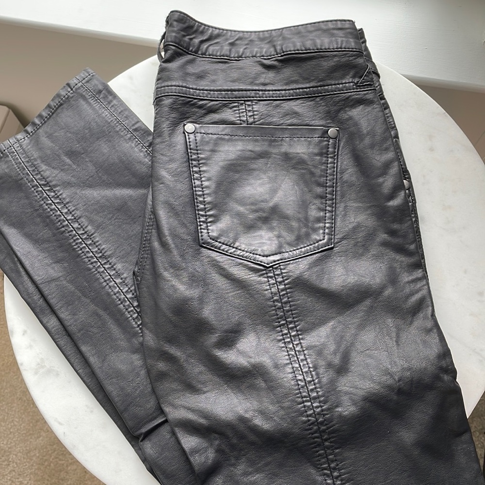 Faux leather Free People pants